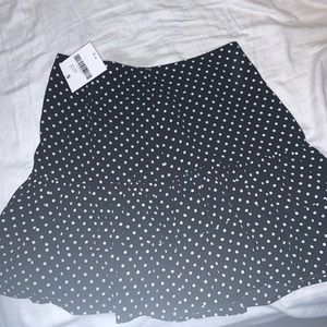 Forever 21 black polka dot skirt
